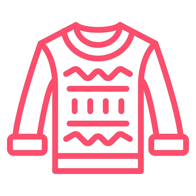 Estilo del icono de la sudadera de diseño vectorial