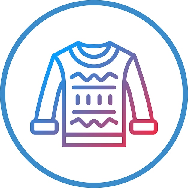 Estilo del icono de la sudadera de diseño vectorial
