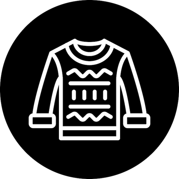 Estilo del icono de la sudadera de diseño vectorial