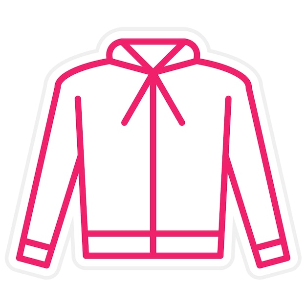 Estilo del icono de la sudadera de diseño vectorial