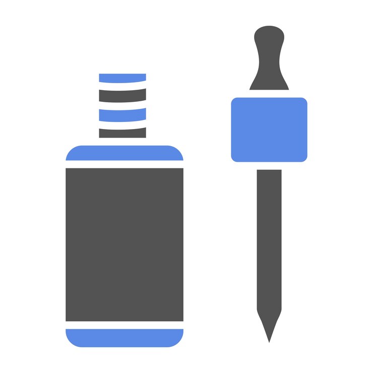 Vector estilo del icono del suero