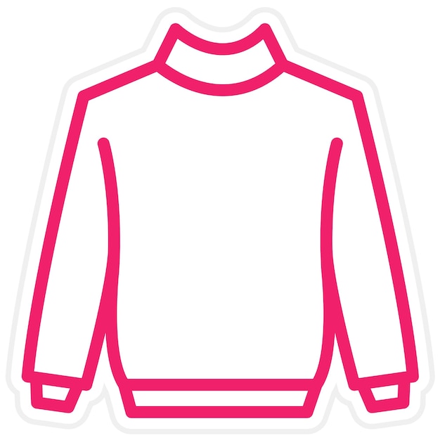 Estilo del icono del suéter de diseño vectorial