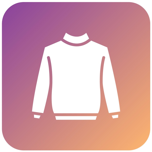Estilo del icono del suéter de diseño vectorial