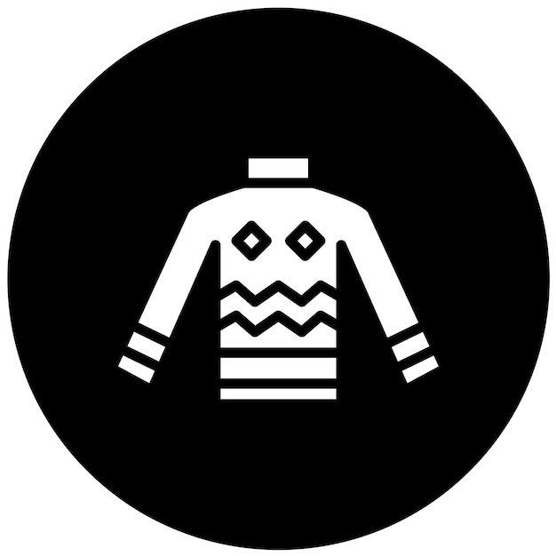 Estilo del icono del suéter de diseño vectorial