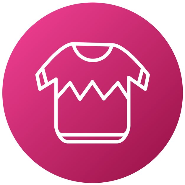 Estilo del icono del suéter de diseño vectorial