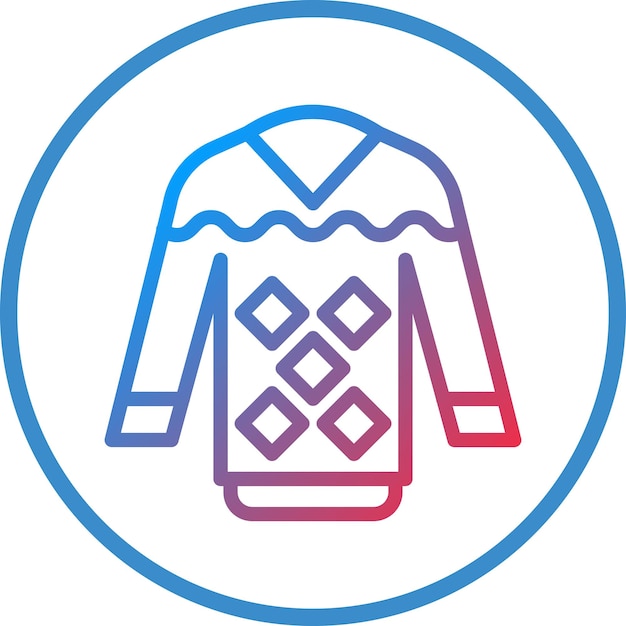 Estilo del icono del suéter