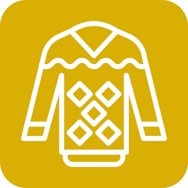 Estilo del icono del suéter