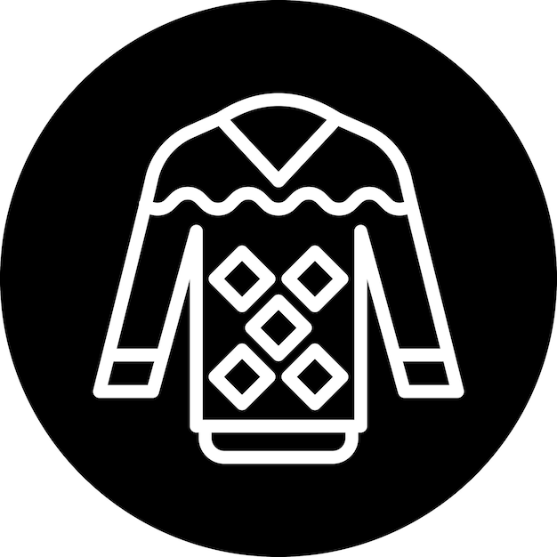 Estilo del icono del suéter