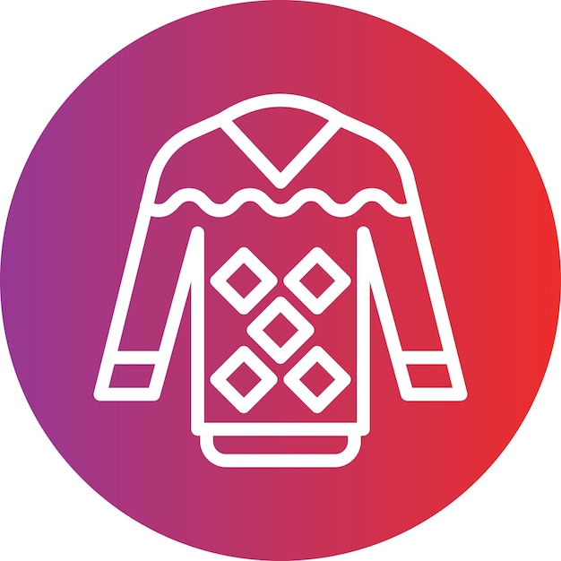 Estilo del icono del suéter
