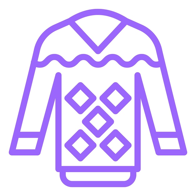 Estilo del icono del suéter