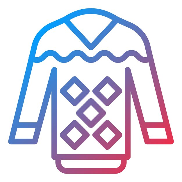 Estilo del icono del suéter