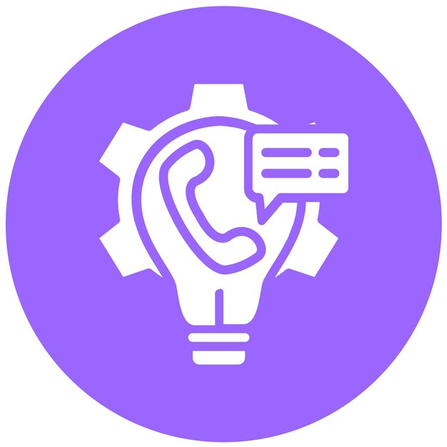 Estilo del icono de sugerencia de diseño vectorial