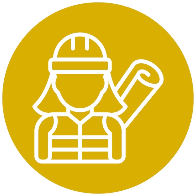 Estilo del icono del supervisor del sitio de diseño vectorial