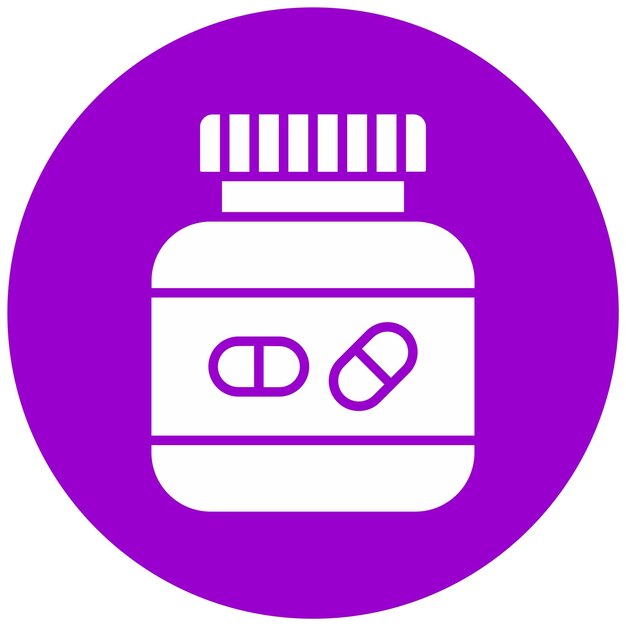 Estilo de icono de los suplementos de diseño vectorial