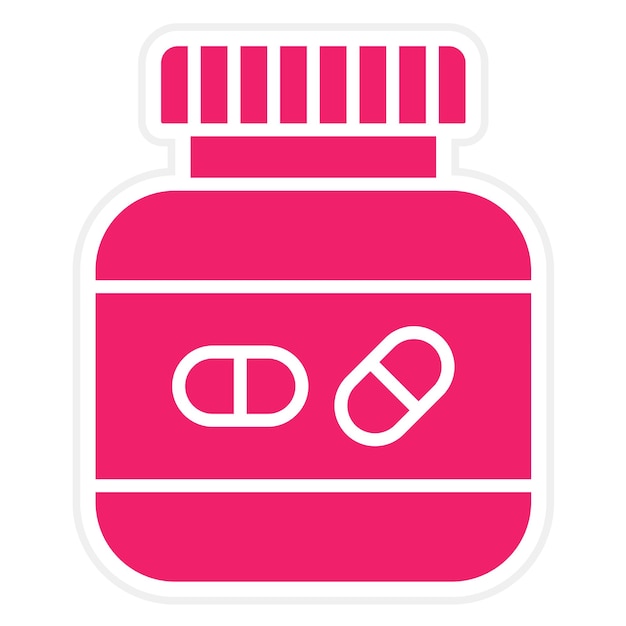 Estilo de icono de los suplementos de diseño vectorial