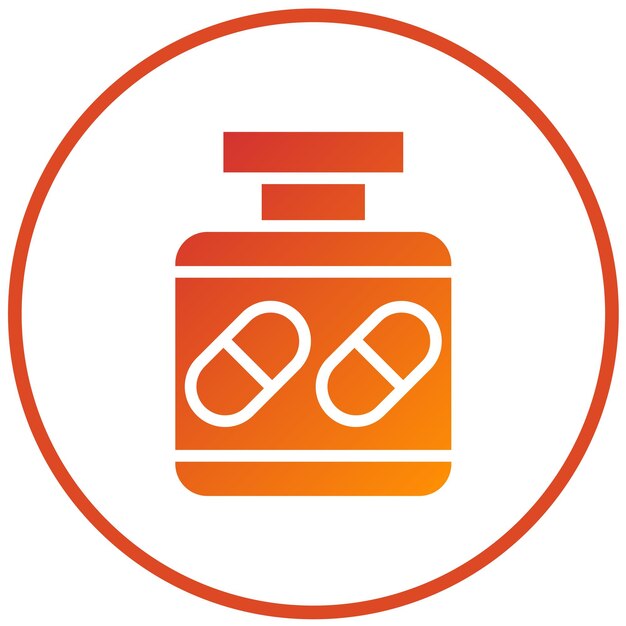 Estilo de icono de los suplementos de diseño vectorial