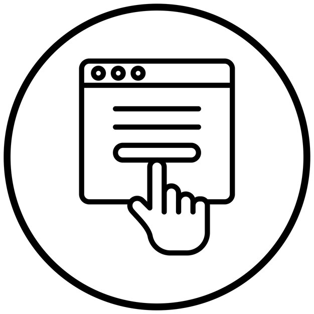Estilo de icono de suscripción de diseño vectorial