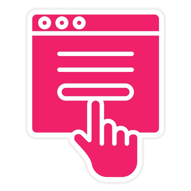 Estilo de icono de suscripción de diseño vectorial