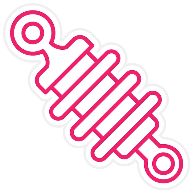 Estilo del icono de la suspensión del diseño vectorial