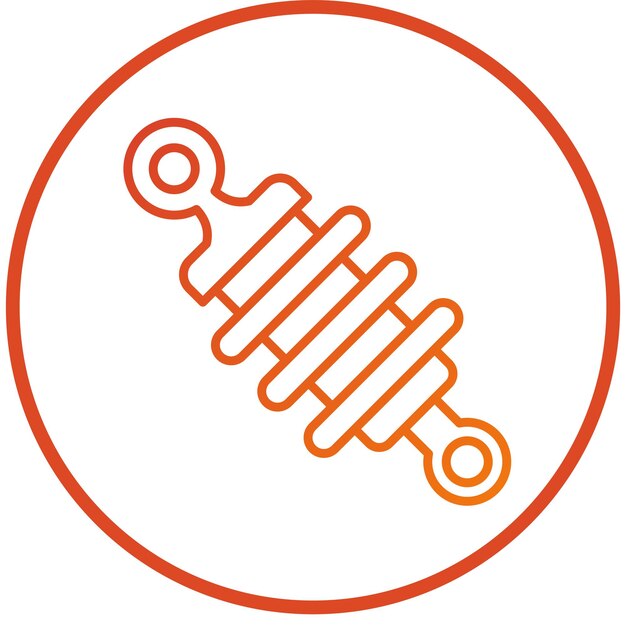 Estilo del icono de la suspensión del diseño vectorial