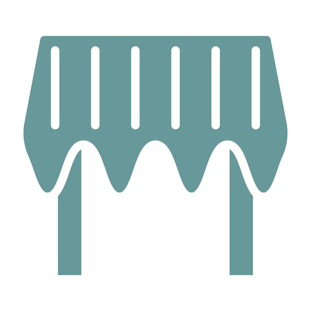 Estilo del icono de la tabla de la bandeja de diseño vectorial