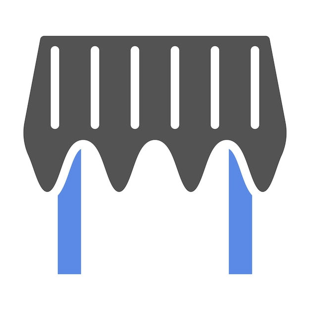 Estilo del icono de la tabla de la bandeja de diseño vectorial