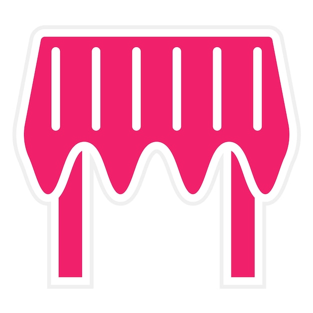 Estilo del icono de la tabla de la bandeja de diseño vectorial