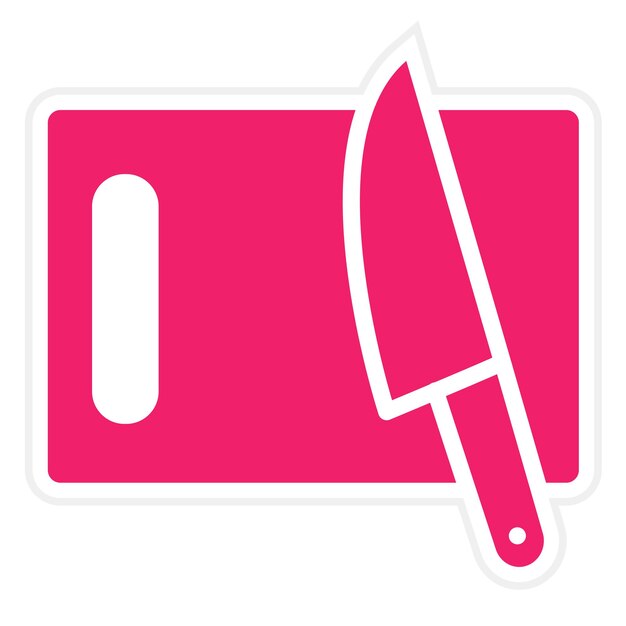 Estilo del icono de la tabla de corte de diseño vectorial