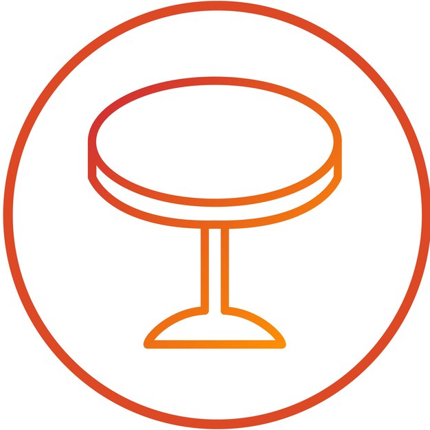 Estilo del icono de la tabla de diseño vectorial
