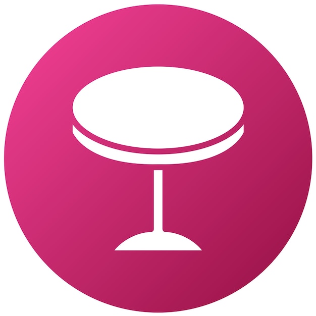 Estilo del icono de la tabla de diseño vectorial