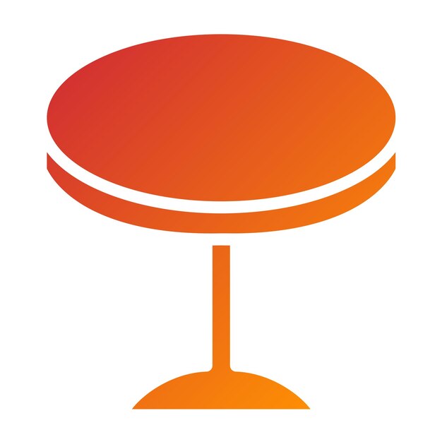 Estilo del icono de la tabla de diseño vectorial