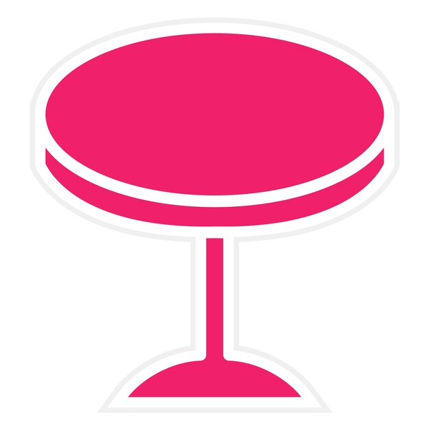 Estilo del icono de la tabla de diseño vectorial
