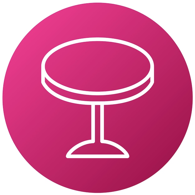 Estilo del icono de la tabla de diseño vectorial
