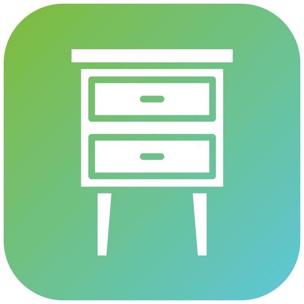 Estilo del icono de la tabla de esquina de diseño vectorial