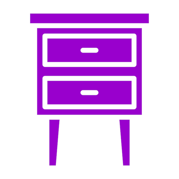 Estilo del icono de la tabla de esquina de diseño vectorial
