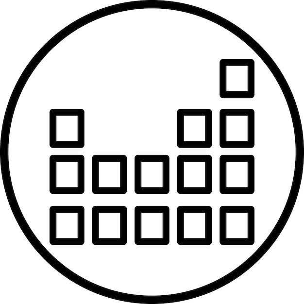 Estilo del icono de la tabla periódica