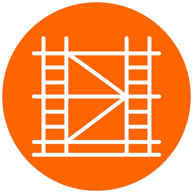 Estilo de icono de tablero de andamios de diseño vectorial
