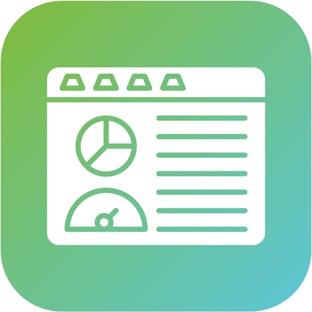 Estilo del icono del tablero de diseño vectorial