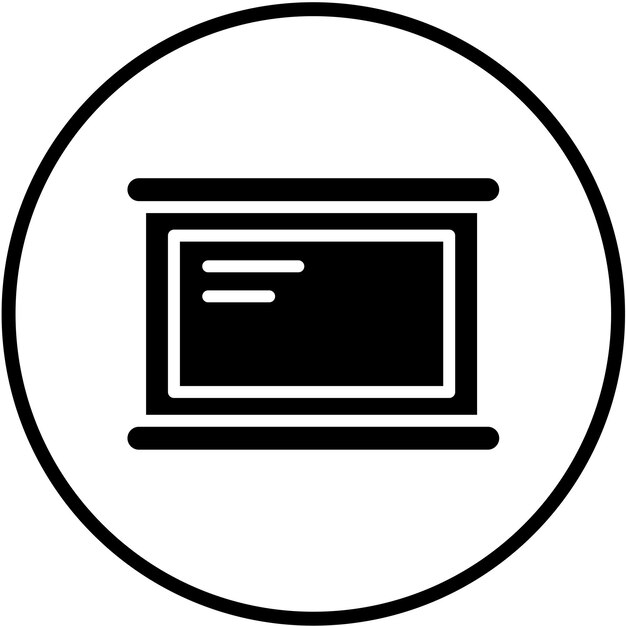 Estilo de icono de tablero de diseño vectorial