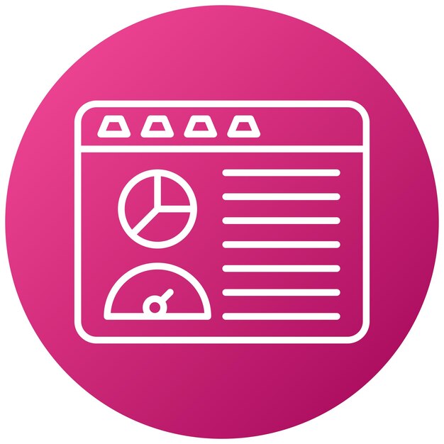 Estilo del icono del tablero de diseño vectorial