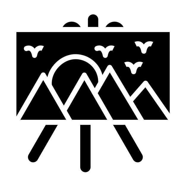 Estilo de icono de tablero de diseño vectorial