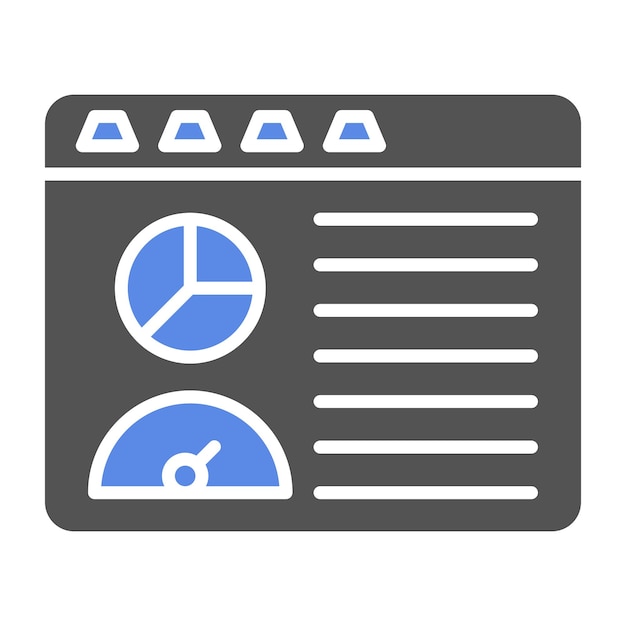 Estilo del icono del tablero de diseño vectorial