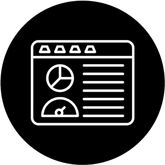 Estilo del icono del tablero de diseño vectorial