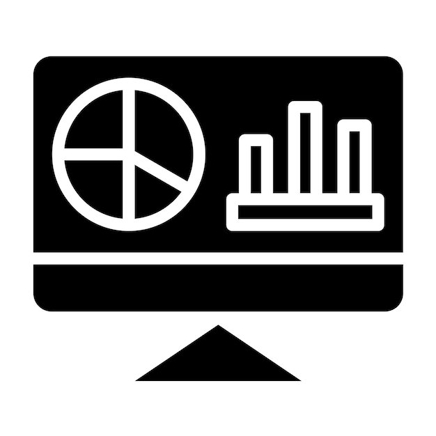 Estilo del icono del tablero de instrumentos ecológico de diseño vectorial