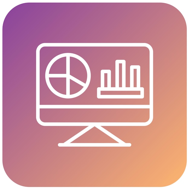 Estilo del icono del tablero de instrumentos ecológico de diseño vectorial