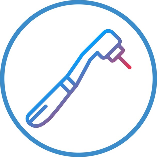 Estilo del icono del taladro dental