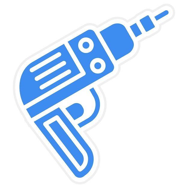 Estilo del icono del taladro de diseño vectorial