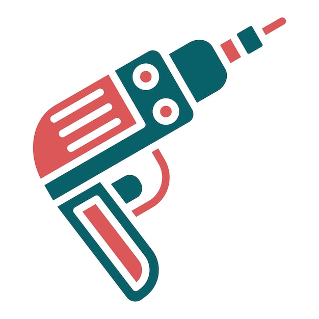 Estilo del icono del taladro de diseño vectorial