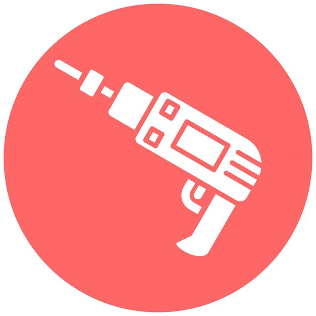 Estilo del icono del taladro de diseño vectorial