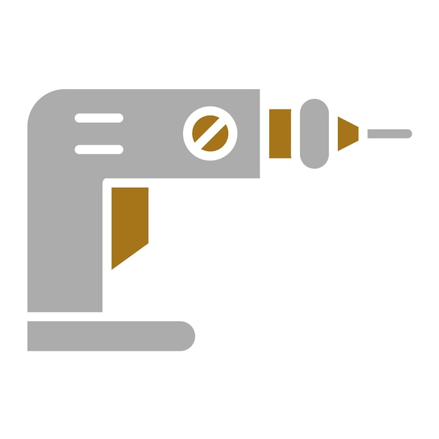 Estilo del icono del taladro de diseño vectorial